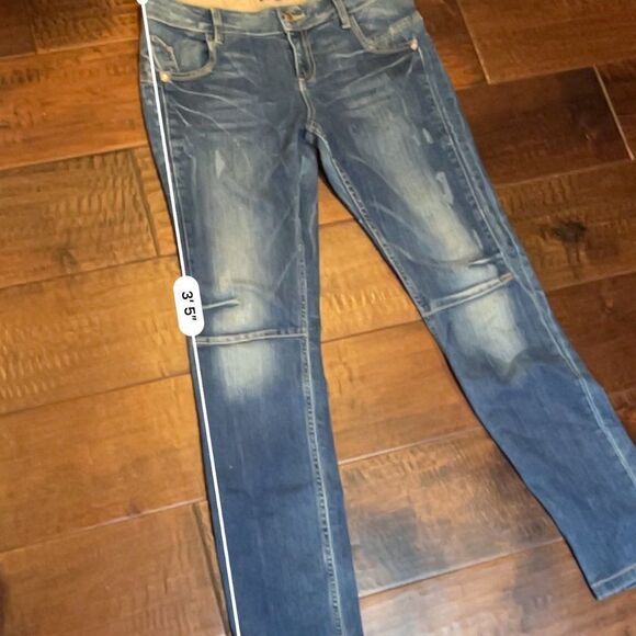 Vintage A.B.S.by Allen Schwartz Womens Blue Stretchy Straight Jeans Size 31 - Picture 12 of 12